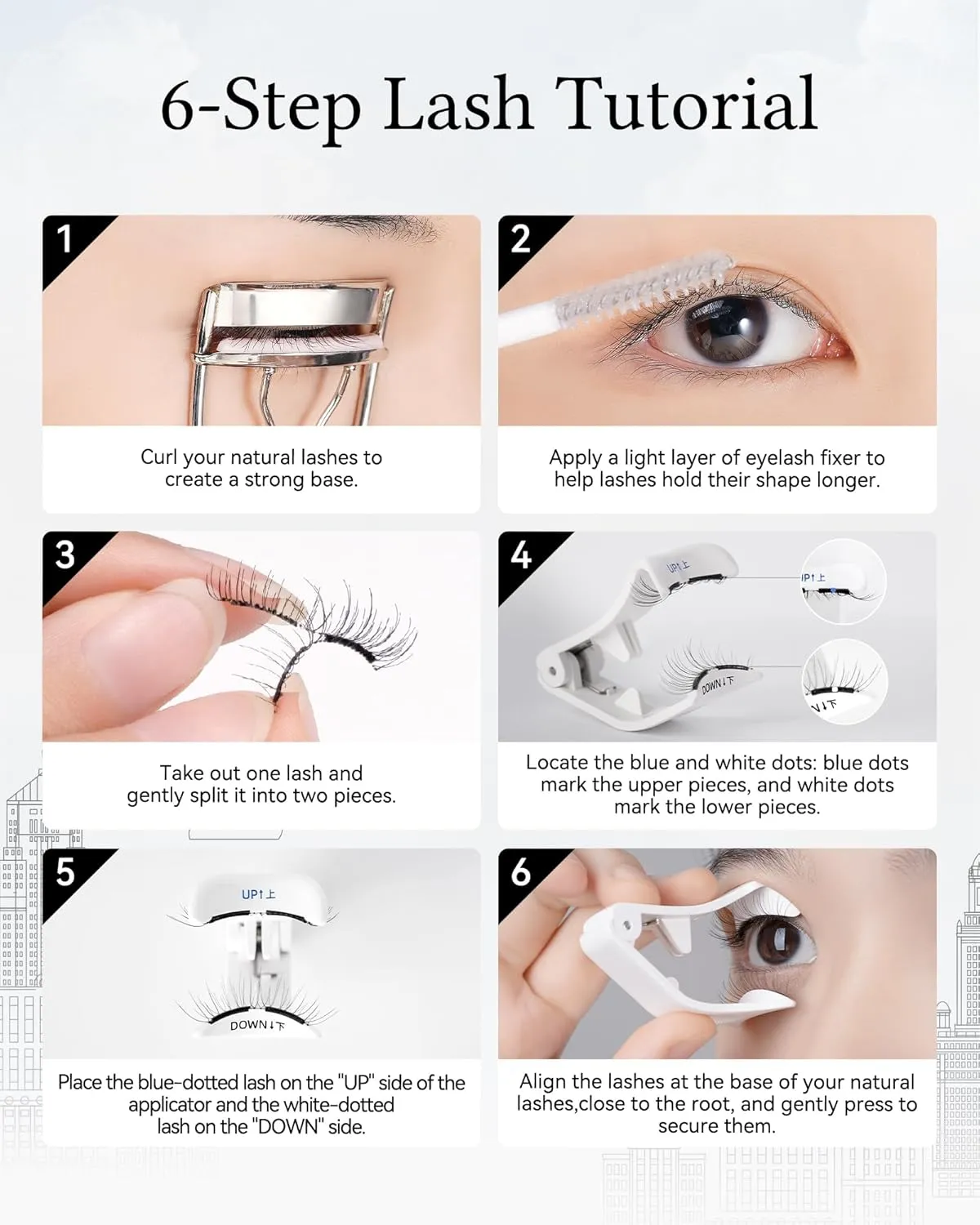 Magnetic Eyelashes with Applicator Kit, [Destination Collection: Sedona Trail] Reusable Magnetic Lashes without Eyeliner, Glue-free False Lashes, Waterproof, Lightweight