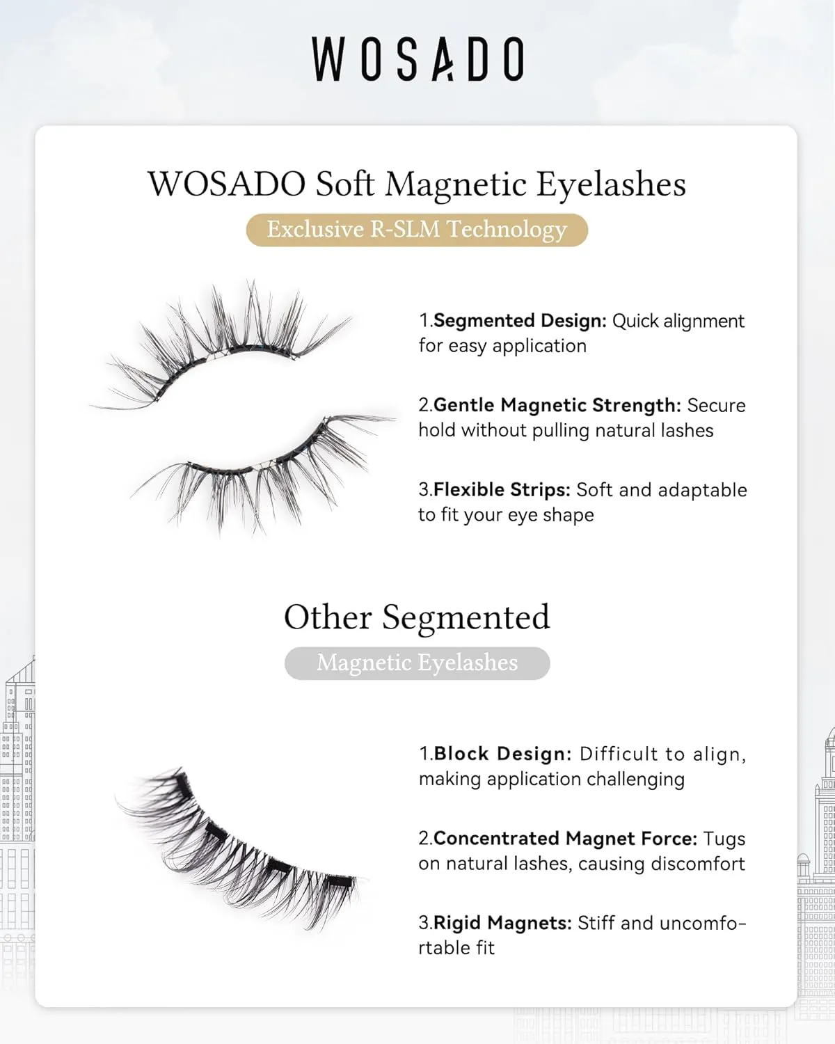 Magnetic Eyelashes with Applicator Kit, [Destination Collection: Sedona Trail] Reusable Magnetic Lashes without Eyeliner, Glue-free False Lashes, Waterproof, Lightweight