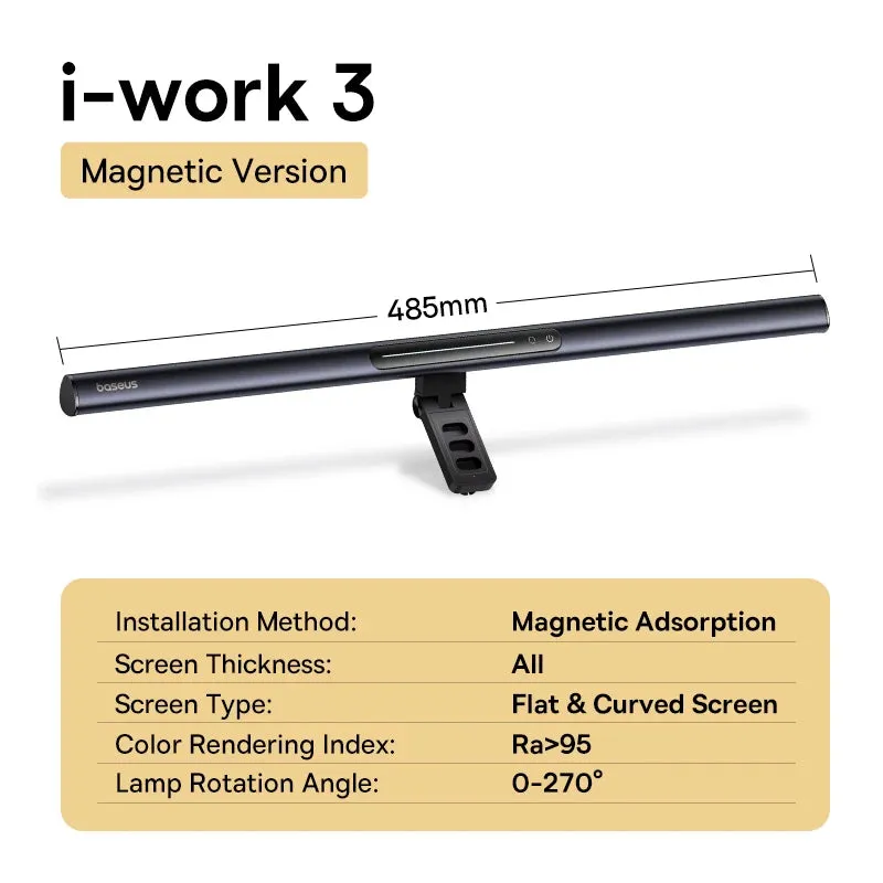 Magnetic LED Monitor Light - USB Desk Lamp