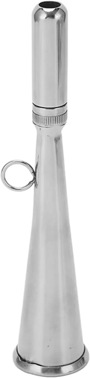 Manual Handheld Air Horn, 304 Stainless Steel Fog Horn Whistle, Removable Mouthpiece Marine Accessories Emergency Or Backup for Small Yachts Foghorn Boat Accessory