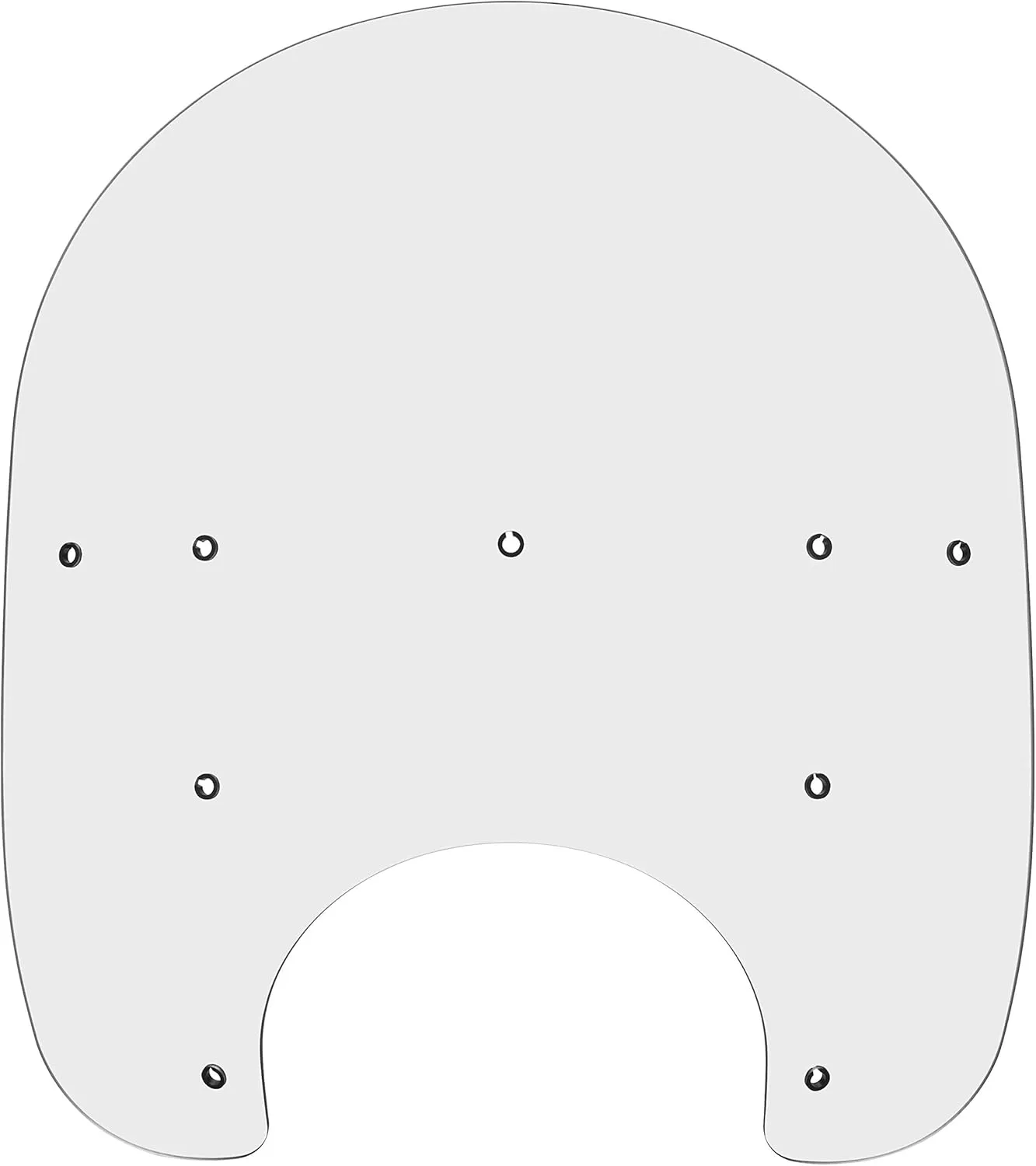 Memphis Shades MEP6120 Clear Windshield (15" Road King Replacement Plastic)