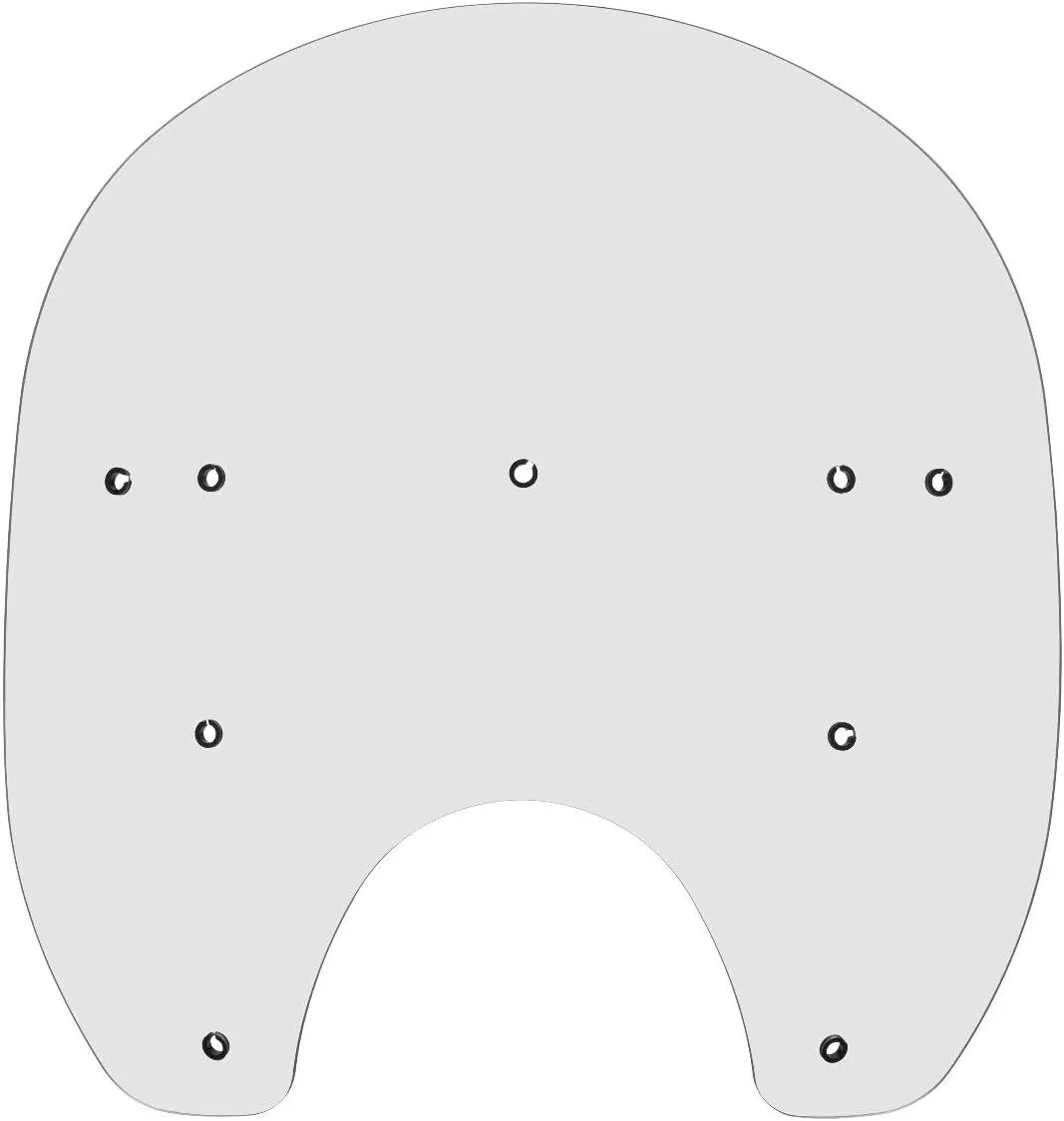 Memphis Shades MEP6140 Clear Windshield (Replacement Plastic For Harley-Davidson 15" Replacement Shield Hd Wide)