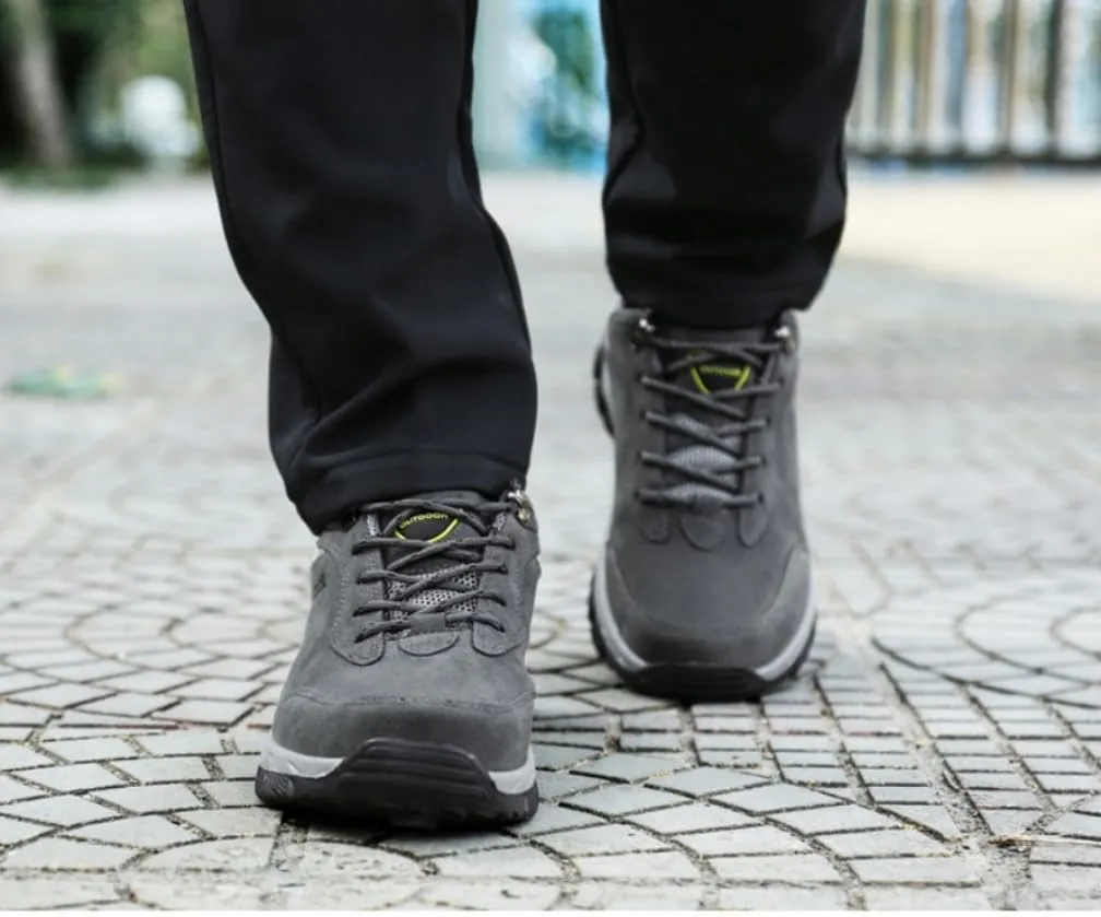 Mens Hiking Shoes, Low Top Waterproof Hiking Shoes, Lightweight Anti-Slip Outdoor Walking Work Sneakers Size 7-10.5