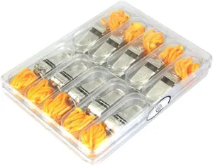 Mikikit 10pcs Referee Whistle Set Durable Metal Whistles for Football Soccer Loud Emergency Survival with Keychain for Sports Training Events