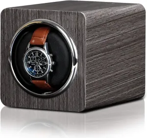 Mini Automatic Watch Winding Box Mechanical Watch Silent Motor Shaker Watches Display Rotating Holder Storage Case Powered by Battery   Power Quiet and Well Operate