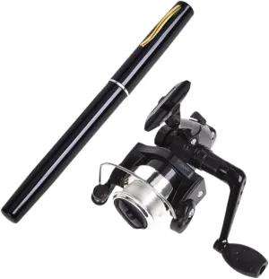Mini Fishing Rod Reel Combo Mini Fishing Pole Pocket with Line Fishing Reel for Raft Saltwater Freshwater Sea Boys Girls