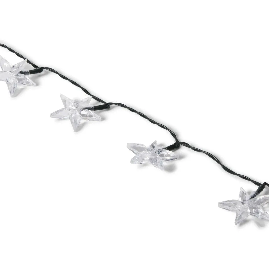Mirabella Christmas Solar Powered 30 LED Stars Light Set - Multi-Colour
