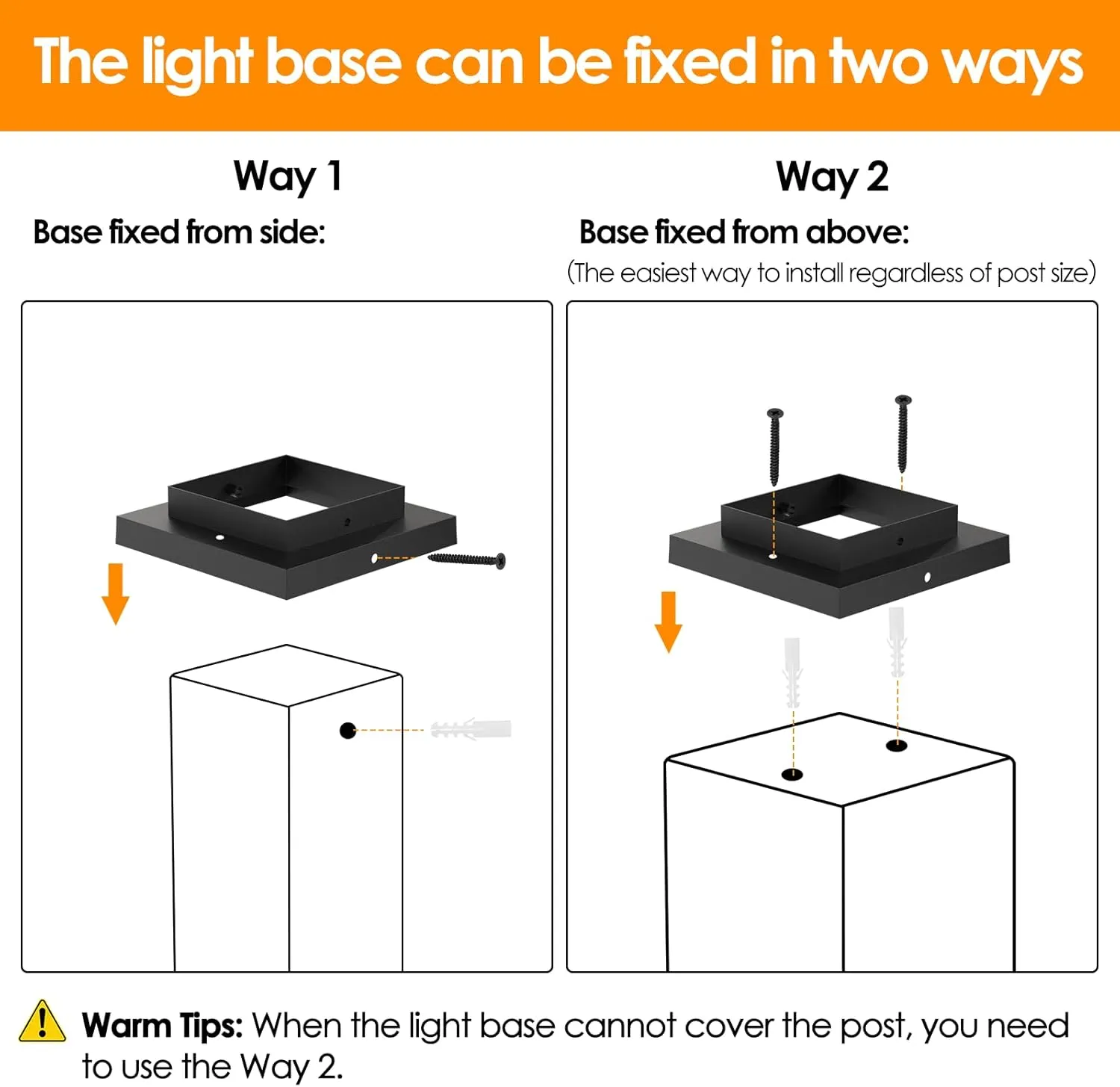 Mlambert 4 Pack Solar Post Lights Outdoor, Waterproof Fence Cap for Deck, 4x4 6x6 Wooden Vinyl Outdoor Lights with Shinning Effect, Black