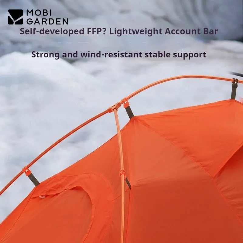 MOBI GARDEN Ultralight camping Tent 1/2 Person Outdoor hiking Travel Backpack Single Double Tent 15D 20D 30D 68D Nylon Portable
