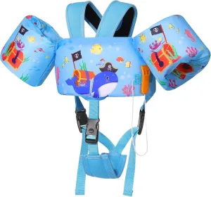 MoKo Swim Arm Band for Kids 20-30-50 lbs, Clearance Cute Cartoon Toddler Swim Vest, Swimming Water Wings Pool Floaties Sleeve for Children Learn to Swim