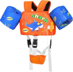MoKo Swim Arm Band for Kids 20-30-50 lbs, Clearance Cute Cartoon Toddler Swim Vest, Swimming Water Wings Pool Floaties Sleeve for Children Learn to Swim