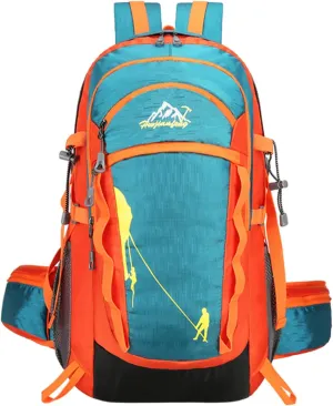 Mountaineering Backpack,Water Resistant Outdoor Daypack - Large Capacity Gear Bag, Multipurpose Bag for Men and Women