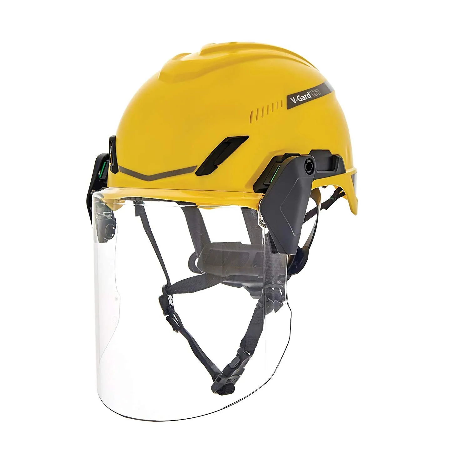 MSA 10194818 V-Gard H1 Face Shield - Polycarbonate (PC), Clear Tint with Antifog/Antiscratch Coating, Contoured, Resists Impact & Splash Hazards, Durable & Replaceable Hard Hat Accessory