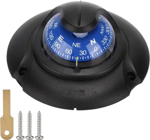 Multi Function Magnetic Navigational Instrument - Adjustable Declination, LED Lighting, for Marine Yacht Outdoors Hiking