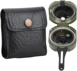 Multifunctional Geological with Luminous Effect, High Accuracy Magnetic Declination Adjuster, Shockproof for Orienteering, Outdoor 3.3 X 2.8 X 1.4in