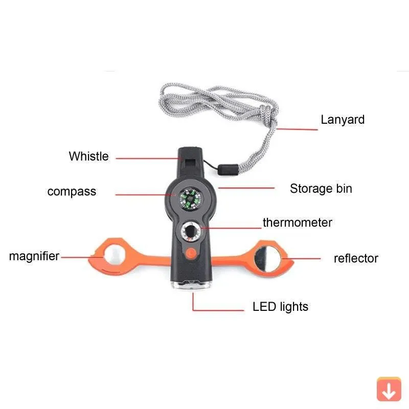 Multifunctional Mini Survival Tool - Outdoor Hiking Gear