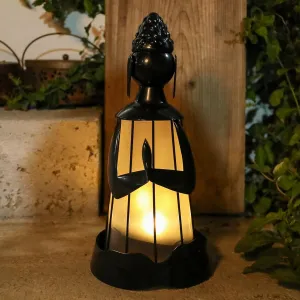 MUMTOP Solar Outdoor Lights Garden Decor, Shakyamuni Buddha Waterproof Solar Powered LED Light Meditation Buddha Yard Art Ornament for Patio Outside Lawn Backyard Balcony Decorations