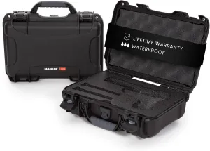 NANUK 909 Classic Hard Case with Custom Foam Insert, IP67 Waterproof & Crushproof, Rugged Construction for Ultimate Protection, Made in North America – (12.6” x 9” x 4.4”)
