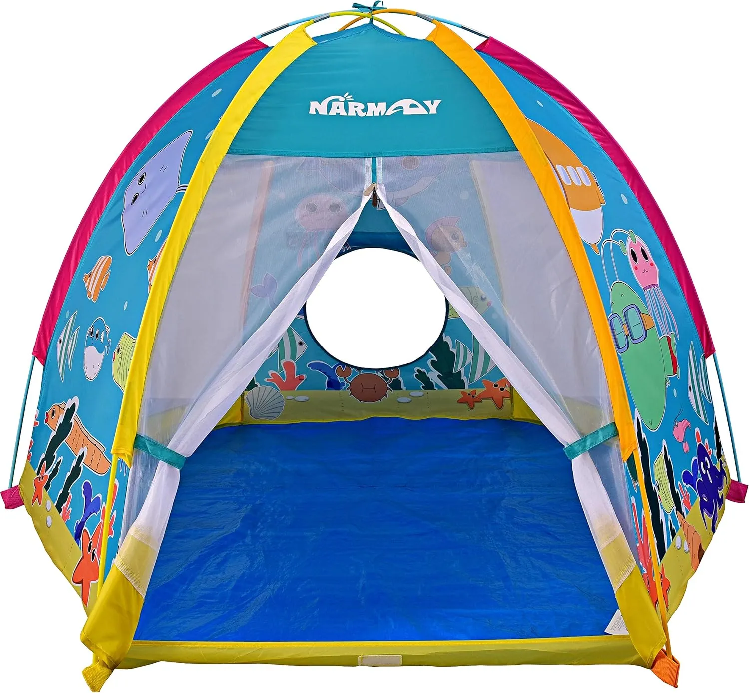 NARMAY® Play Tent Ocean World Dome Tent for Kids Indoor/Outdoor Joy - 72 x 60 x 42 inch