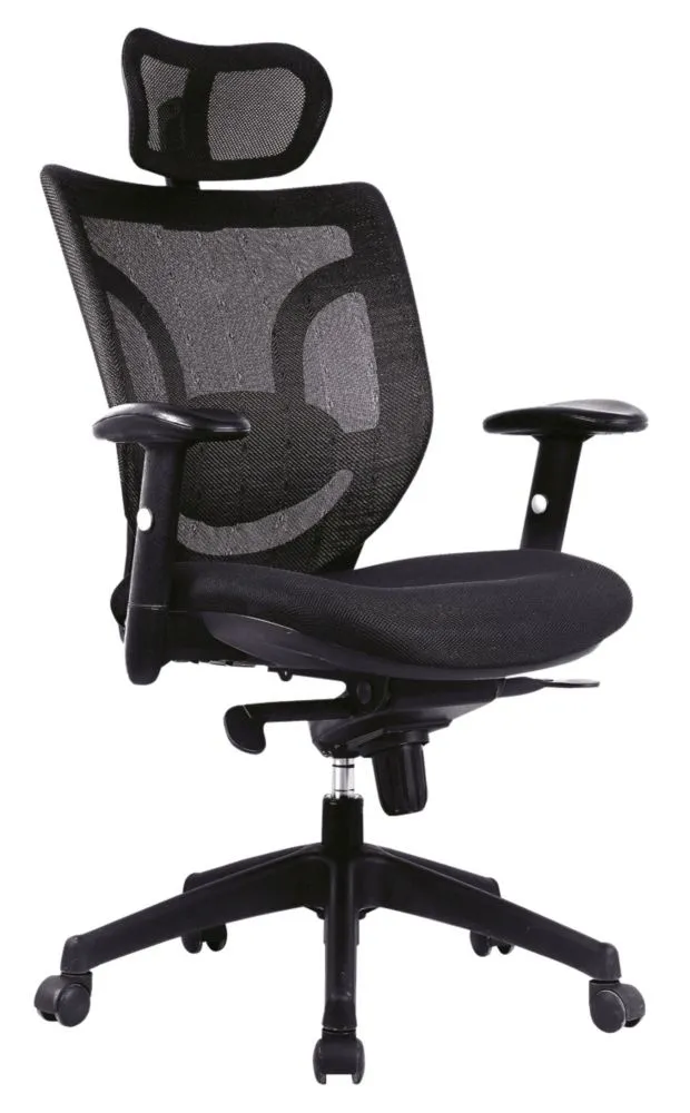 Nautilus Designs Newton High Back Executive Chair Black