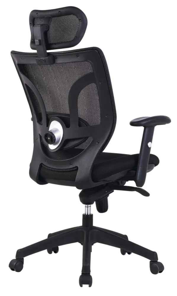 Nautilus Designs Newton High Back Executive Chair Black