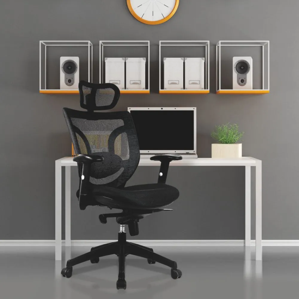 Nautilus Designs Newton High Back Executive Chair Black