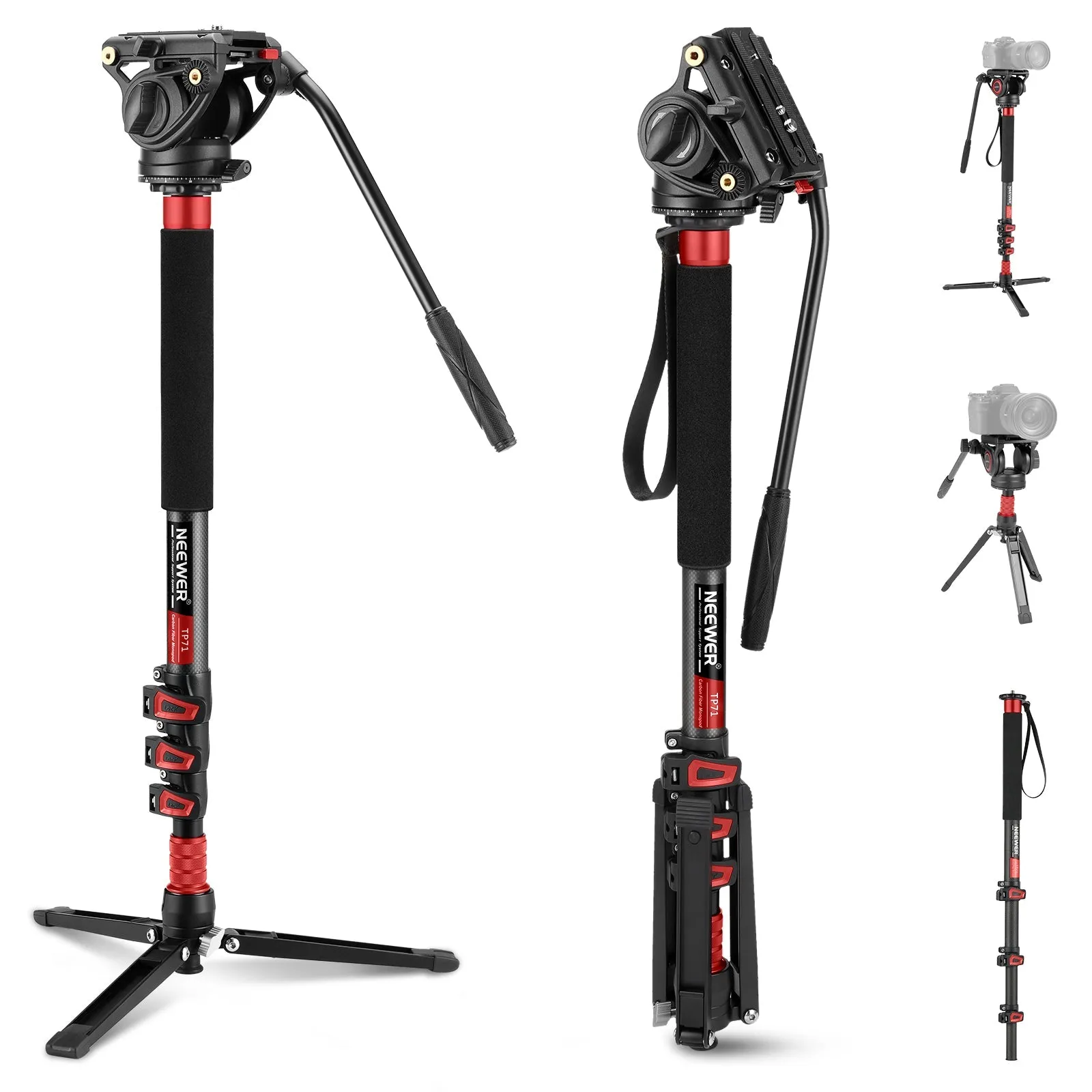 NEEWER TP71 71.6" 182cm Pro Camera Monopod