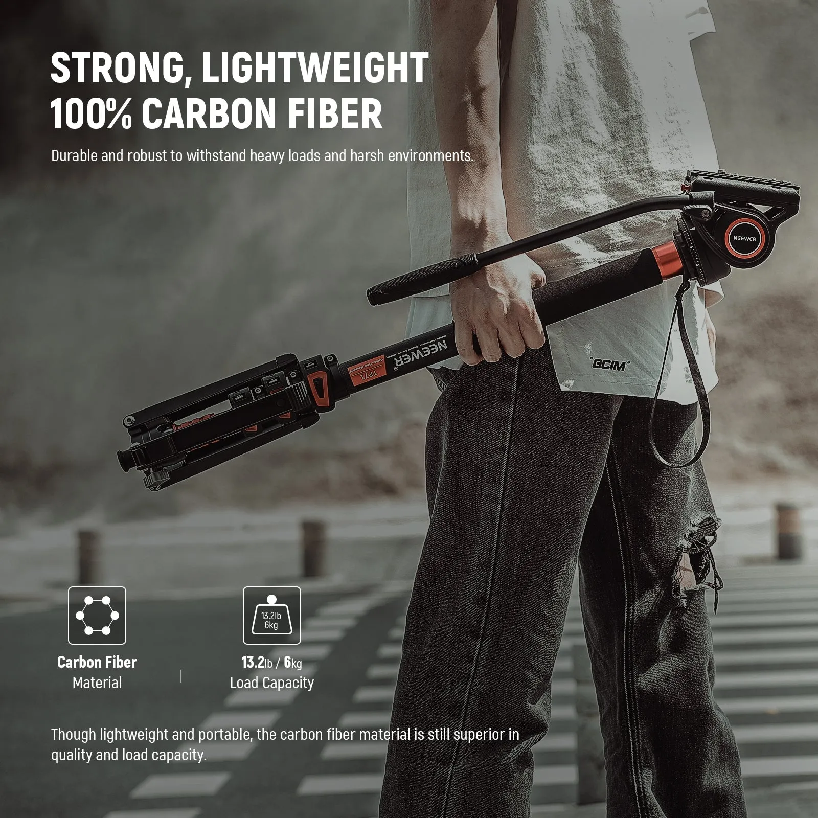 NEEWER TP71 71.6" 182cm Pro Camera Monopod