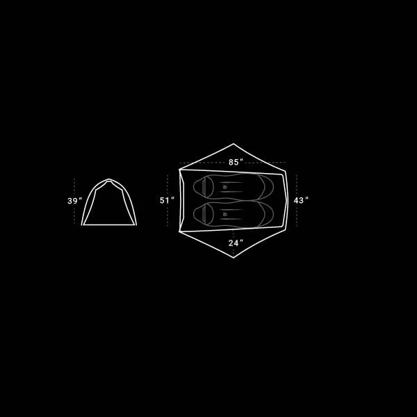 Nemo Firefly 2P: 2 Person Ultralight Backpacking / Hiking Tent