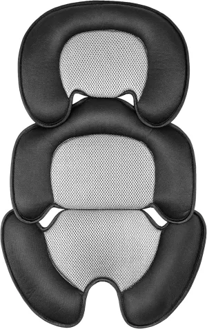 Newborn Baby Support Cushion Infant Insert 3D Mesh Breathable Liner Compatible with Stroller, Car seat, High Chair Etc (Black)
