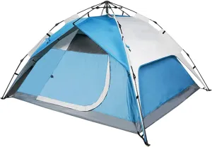 NIEH Dome Tent for Outdoor Camping Hiking, Automatic Waterproof Instant Pop-up Tents 3-4 Person Windproof Waterproof Easy to Set Up