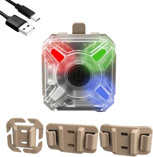 Nitecore NU06 MI IR Infrared Red Green Blue 4 Color USB-C Rechargeable Signal and Safety Light, ARC Rail, Magnetic, MOLLE & Hook-and-Loop Compatible, Upgrade from NU05 MI