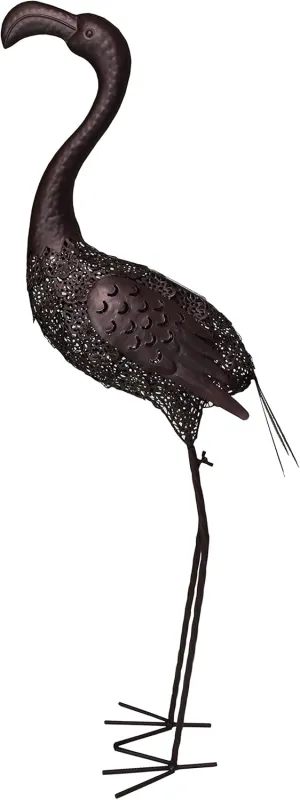 Oakland Living AZ650250-FLAMINGO-HB Animal Solar Light Statue