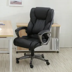 Office Desk Chair - Ergonomic High Back Executive Chair - Black