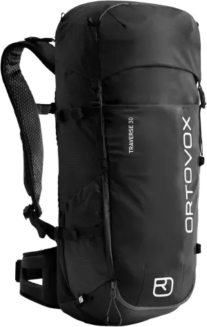 Ortovox Traverse 30L Alpine Climbing Backpack for Men & Women - Black Raven - 30 Liter