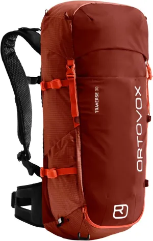 Ortovox Traverse 30L Alpine Climbing Backpack for Men & Women - Hot Orange - 30 Liter