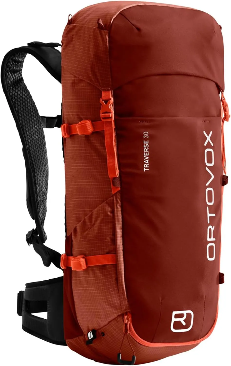 Ortovox Traverse 30L Alpine Climbing Backpack for Men & Women - Hot Orange - 30 Liter