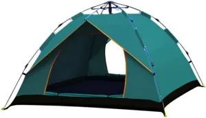 Outdoor 2-4 Person Family Tent, Family Instant Pop Up Camping Tent 100% Waterproof for Beach BBQ Park Fishing Mountain or Toy House Sun Shade Canopy