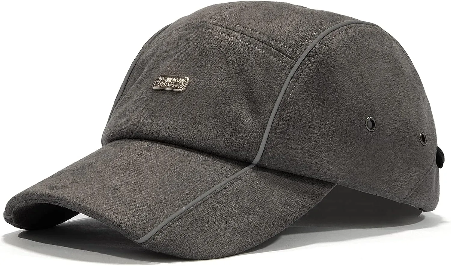 Outdoor Adventure Baseball Cap with Reflective Strip, Survival Whistle, Compass, and Serrate Structured Design for Men and Women Brown