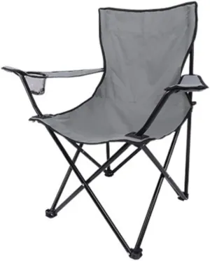 Outdoor Camp Chairs, Folding Padded Deck Chair Backchair Beach Chair Fishing Chair Portable Lounge Chair Outdoor Armchair with Cup Holder Lawn Chairs Adults(B)