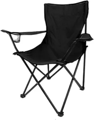 Outdoor Camp Chairs, Folding Padded Deck Chair Backchair Beach Chair Fishing Chair Portable Lounge Chair Outdoor Armchair with Cup Holder Lawn Chairs Adults(F)