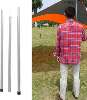 Outdoor Iron Canopy Porch Tent Beach Tents Tarp Cover Awning Upright Supporting Pole