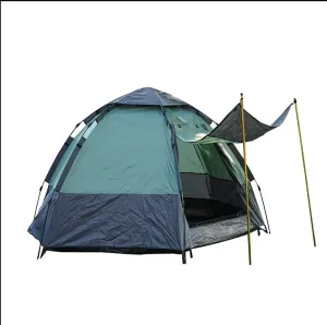 Outdoor Privacy Tent 3-4 Person Camping Tent 60 Seconds Set Up Tent Pop Up Hexagon Outdoor Sports Tent Camping Sun Shelters, Instant Cabin Tent, Advanced Venting, Prov