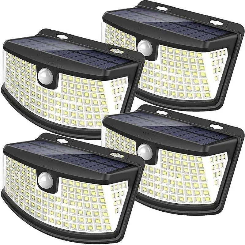Pack 4 Solar Lights  – Motion Sensor and Waterproof