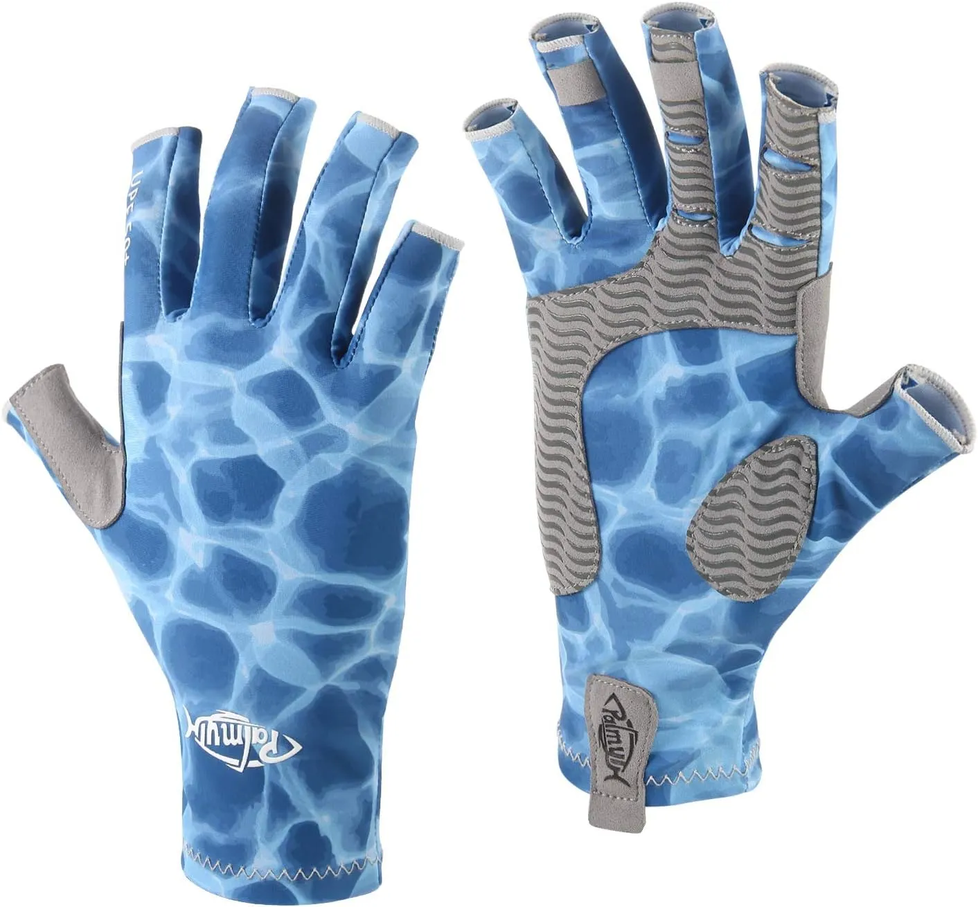 Palmyth UV Protection Fishing Fingerless Gloves UPF50  Sun Gloves Men Women for Kayaking, Hiking, Paddling, Driving, Canoeing, Rowing