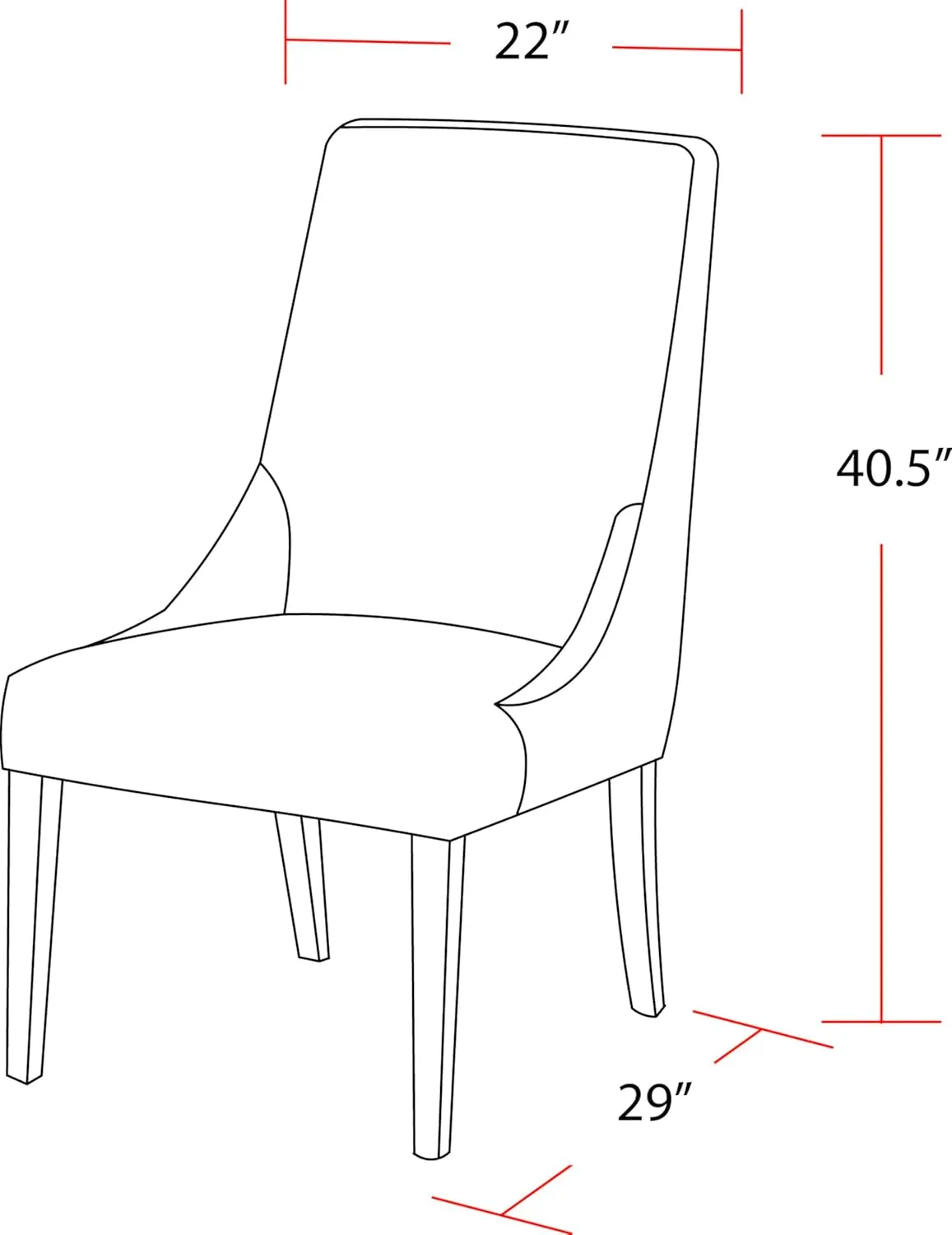 Parker House Sierra - Copley Slate Dining Chair Two Pack