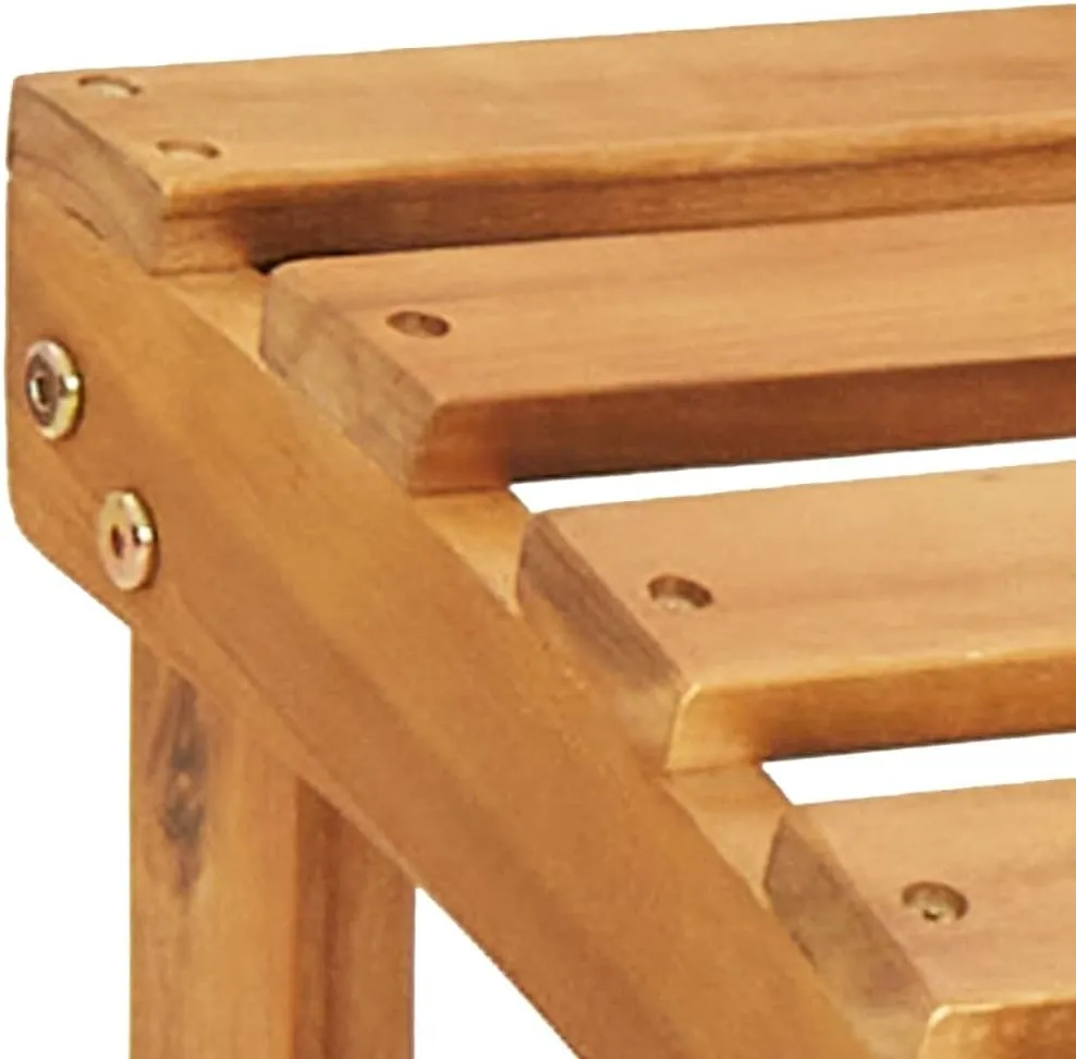Patio Adirondack Chairs with Footrests 2-Piece Set Solid Wood Acacia Outdoor Furniture for Garden Patio Terrace