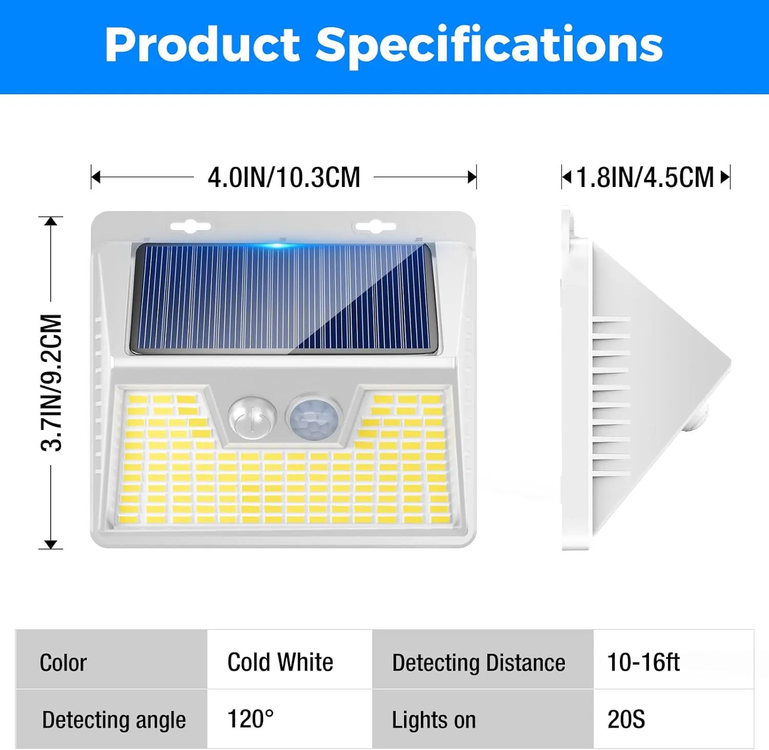 Peasur Solar Lights Outdoor Waterproof, 6Pack 140LED Bright Motion Sensor Security Lights 3 Modes, Solar Powered Fence Wall Light for Garden Yard Outside(Cool White)