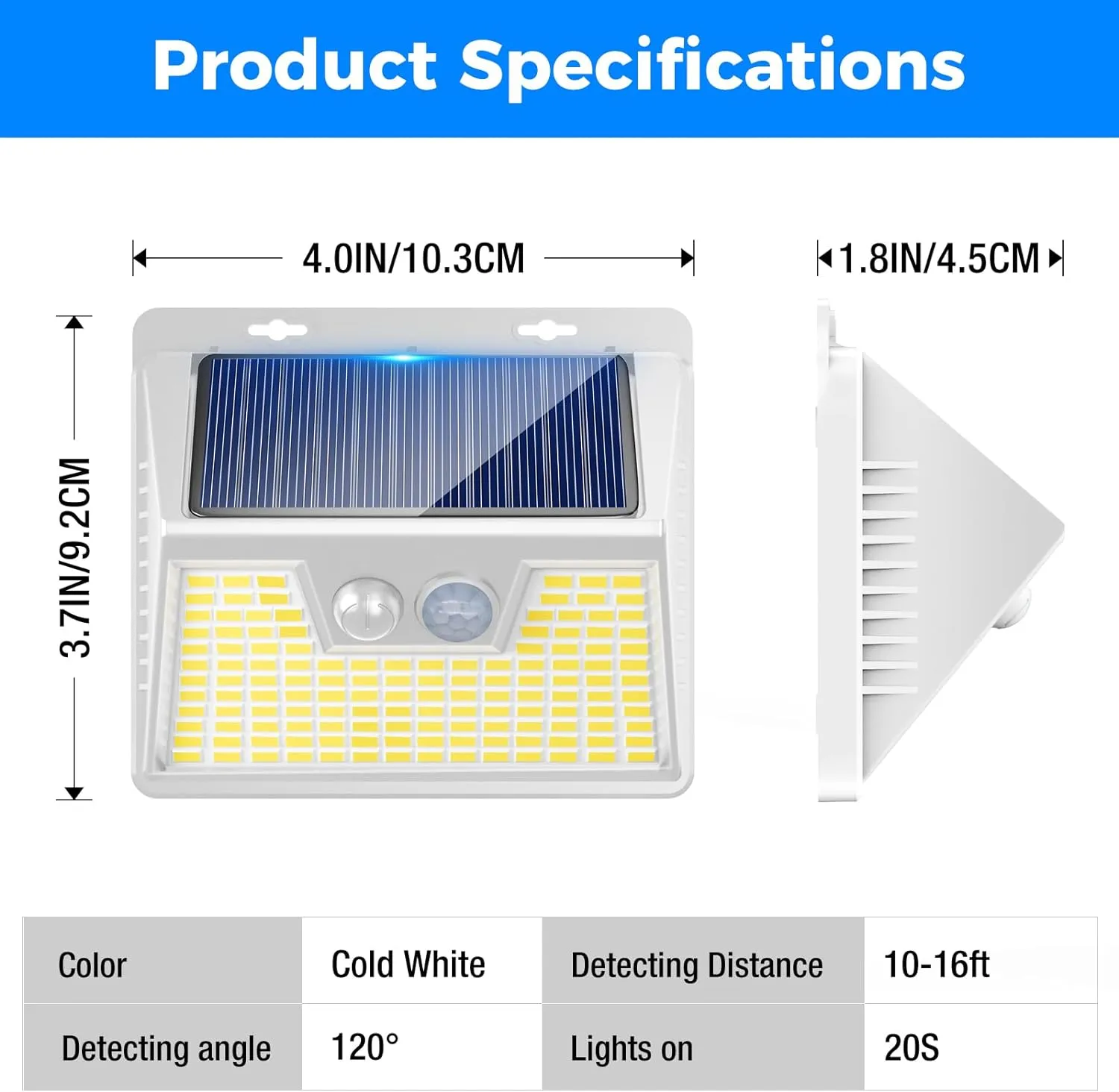 Peasur Solar Lights Outdoor Waterproof, 6Pack 140LED Bright Motion Sensor Security Lights 3 Modes, Solar Powered Fence Wall Light for Garden Yard Outside(Cool White)