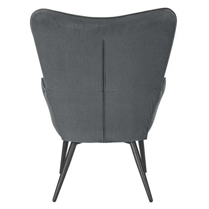 Penzance wing chair with footstool